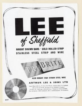 (Lee of Sheffield Ltd.) Arthur Lee and Sons Ltd., steel manufacturers, Trubrite Steelworks, Meadowhall