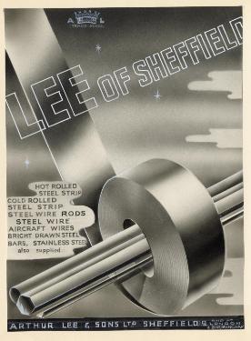 Draft advertisement, (Lee of Sheffield Ltd.) Arthur Lee and Sons Ltd., steel manufacturers