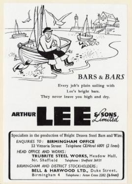 (Lee of Sheffield Ltd.) Arthur Lee and Sons Ltd., steel manufacturers, Trubrite Steelworks, Meadowhall