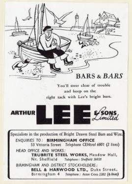 (Lee of Sheffield Ltd.) Arthur Lee and Sons Ltd., steel manufacturers, Trubrite Steelworks, Meadowhall