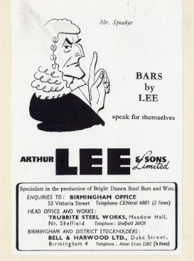 (Lee of Sheffield Ltd.) Arthur Lee and Sons Ltd., steel manufacturers, Trubrite Steelworks, Meadowhall