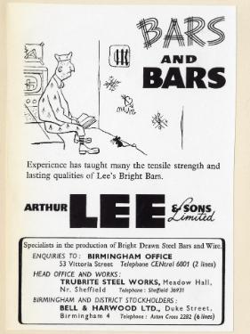 (Lee of Sheffield Ltd.) Arthur Lee and Sons Ltd., steel manufacturers, Trubrite Steelworks, Meadowhall
