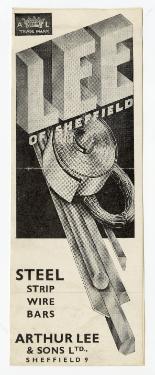(Lee of Sheffield Ltd.) Arthur Lee and Sons Ltd., steel manufacturers, Sheffield