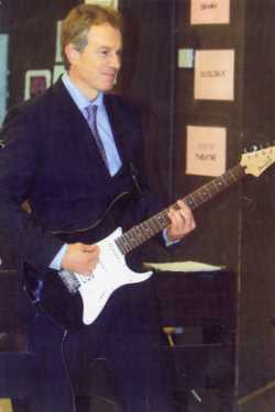 Visit to Firth Park Community Arts College, Fircroft  Avenue by Tony Blair MP, Prime Minister and David Blunkett MP for Brightside