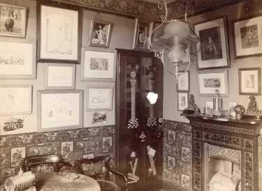 Masonic themed furnishings [Believed to be the home of Joseph Nodder, Ash Lea, 18 Crabtree Lane, Sheffield]