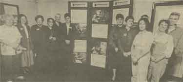 Jo Richardson MP, Councillor Sandra Robinson, trainees and guests at the opening of the Women's Construction Training Workshop