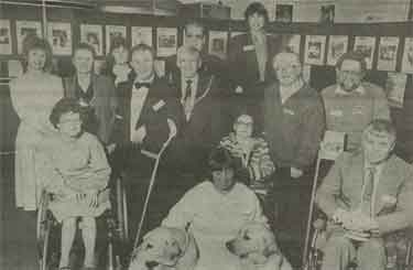 Lord Mayor, Councillor James Moore with members of the Labelled Disabled Collective