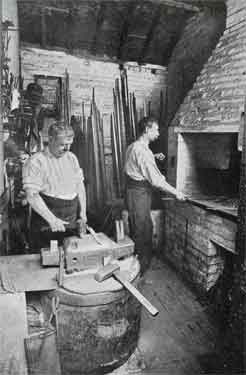Francis Newton and Sons Ltd., Portobello Works [Portobello Street] - Table Knife Department - a forgers' shop