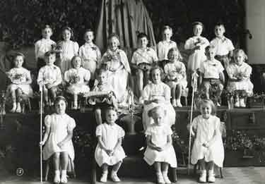 Shiregreen Nursery School, probably May Queen group