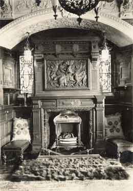 Holly Court, Silverdale Road, dining room fireplace
