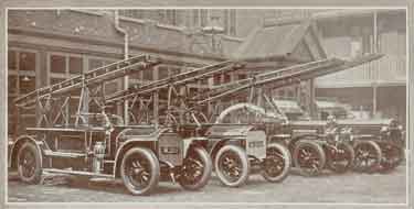 Sheffield Fire Brigade fire engines