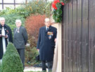 View: a00019 Mr John Fay unveiling commemorative plaque, Great Central Railway War Memorial