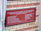 View: a00036 Plaque commemorating the rededication of the Great Central Railway war memorial