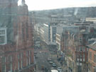 Elevated view of Pinstone Street and Moorhead taken from the Big Wheel in the Peace Gardens