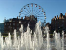 View: a00076 Big wheel and fountains in the Peace Gardens