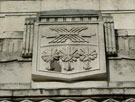 View: a00102 Carved detail above the entrance to the Central Library, Surrey Street