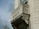 View: a00103 Carved details beneath a window on the Central Library, Surrey Street