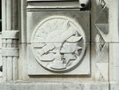 View: a00109 Carved detail on the entrance to the Central Library, Surrey Street