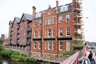 View: a00249 City Wharf Flats (left), Nursery Street and (right) Royal Victoria Buildings, apartments, Lady's Bridge