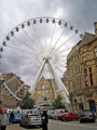 View: a00370 Wheel of Sheffield, top of Fargate looking towards Orchard Square from Surrey Street