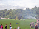 View: a00414 Military re-enactment by the American Civil War Society at Norfolk Heritage Park during the Sheffield Fayre