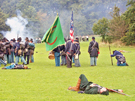 View: a00419 Military re-enactment by the American Civil War Society at Sheffield Fayre held at Norfolk Heritage Park