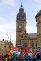 Protesters against proposed financial cuts gathered outside the Town Hall during the Liberal Democrat conference, which was held at Sheffield City Hall Protesters against proposed financial cuts gathered outside the Town Hall during the Liberal Democrat conference, which was held at Sheffield City Hall