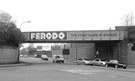 View: c00958 Ferodo Advertisement on the former Sheffield District Railway Bridge over Brightside Lane near the junction with Woodbine Road / Alfred Road, Attercliffe