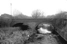 From Stevenson Road Bridge looking east towards the former Sheffield District Railway Bridge over River Don, Attercliffe From Stevenson Road Bridge looking east towards the former Sheffield District Railway Bridge over River Don, Attercliffe