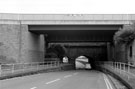 Supertram bridge, rail bridge and aqueduct over Worksop Road