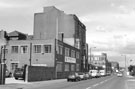 View: c01512 M and M Greaves Engineering, Nos. 41 - 53 and Bessemer House former offices of Firth Brown Tools Ltd., Carlisle Street East looking towards John Street Platers, electroplaters and metal finishers 