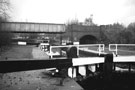 SYK Navigation, Tinsley Locks showing former Railway Bridge to Tinsley Marshalling Yards