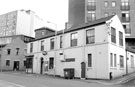 No. 89 Trippets Wine Bar (formerly the premises of Bowler J. Dewsnap Ltd., cutlery materials manufacturers and 87 Rawson Jefferies and Co., Birch Hall, chartered accountants, Trippet Lane; Bailey Lane (extreme right) and Penton Street (left)