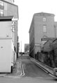 View: c02465 Bailey Lane from Trippet Lane looking towards West Street with Trippets Wine Bar (left and the Job Centrew, Bailey Court (right)