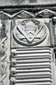 View: c03807 Masonic carving near entrance to Central Library, Surrey Street