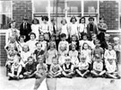 View: m00021 Class photograph Infant 1, 1st July 1951, Hucklow Road School, teacher Miss Hagen