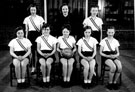 Junior Netball team photograph 1957/8, Hartley Brook Secondary School