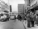 Haymarket looking towards Castle Market, No. 10 True Form Boot Co., right Haymarket looking towards Castle Market, No. 10 True Form Boot Co., right