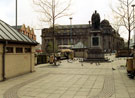 Fitzalan Square, Kind Edwards VII Statue, foreground, General Post Office, rear