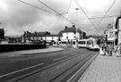 Supertram at Hillsborough Corner, Langsett Road. The Flower Bowl and Nos 12-14 Holme Lane Supertram at Hillsborough Corner, Langsett Road. The Flower Bowl and Nos 12-14 Holme Lane