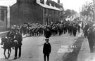 Peace celebrations in Stocksbridge after World War 1