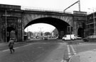 Wicker Arches, Wicker from Savile Road with Spital Hill junction on the left showing the Coat of Arms of M. S. and l. Railway (left) and Duke of Norfolk (right) Wicker Arches, Wicker from Savile Road with Spital Hill junction on the left showing the Coat of Arms of M. S. and l. Railway (left) and Duke of Norfolk (right)