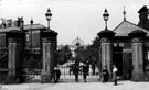 Entrance gates and lodge, Sheffield Union Workhouse, Fir Vale at the junction with Barnsley Road and Herries Road