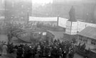 Buying war bonds from a Tank No. 30 (named Nelson) in Fitzalan Square, World War I