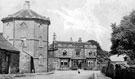 View: s00508 Ringinglow showing the Round House and Norfolk Arms, junction of Ringinglow Road and Sheephill Road