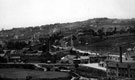 General view of Loxley Valley. Stannington Road, Malin Bridge and Malin Bridge Corn Mill, in foreground. Burgon and Ball, La Plata Works, right. Loxley Road in background