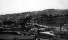 View: s00518 General view of Loxley Valley. Stannington Road, Malin Bridge and Malin Bridge Corn Mill, in foreground. Burgon and Ball, La Plata Works, right. Loxley Road in background