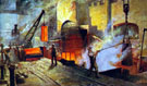 View: s00538 Making Bessemer steel, Cammell Laird and Co. Ltd., Cyclops Works, Savile Street, Attercliffe