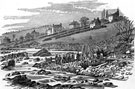 View: s00598 Sheffield Flood. Remains of William I. Horn and Co., Wisewood Forge and Rolling Mill (Bradshaw Wheel), Loxley Valley