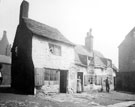 View: s00689 Cottages at Balm Green, site of City Hall, on the left are the furnaces of the Queen Steel Works belonging to John Lucas, iron and steel merchant on Holly Street